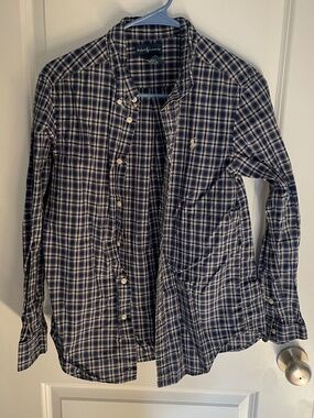 Ralph Lauren, blue checkered shirt